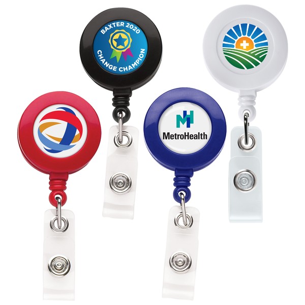 Picture of "Good" Round Retractable Badge Reel