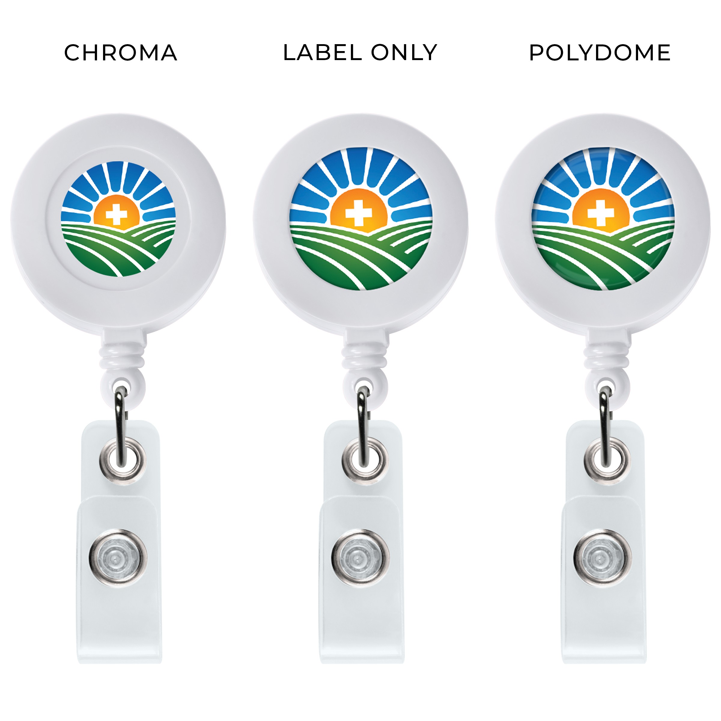 Picture of "Good" Round Retractable Badge Reel