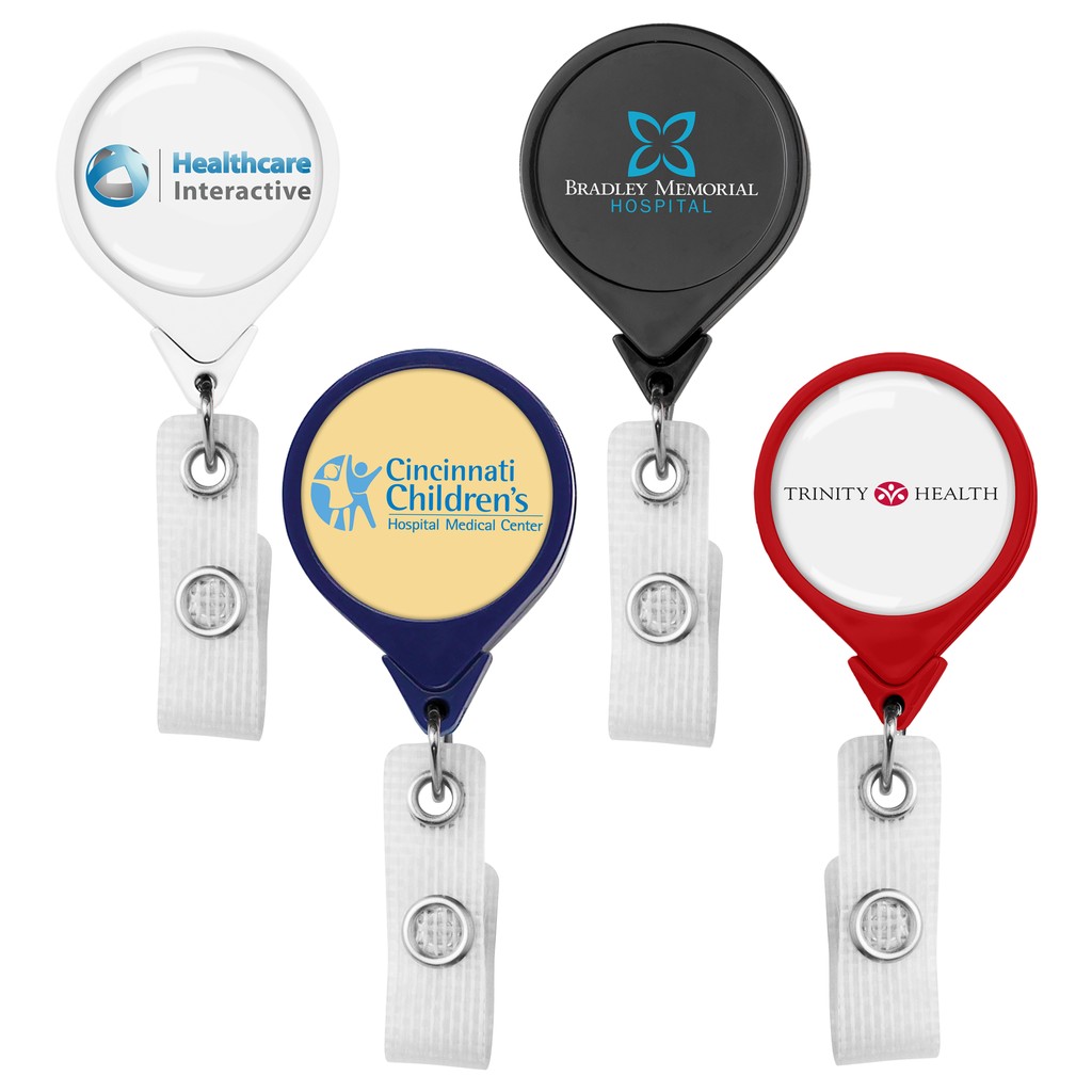 Picture of Jumbo Anti-Microbial Round Retractable Badge Reel