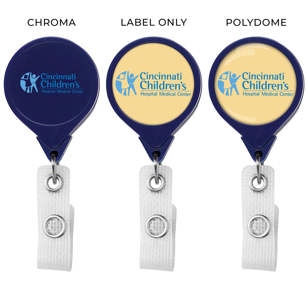Picture of Jumbo Anti-Microbial Round Retractable Badge Reel