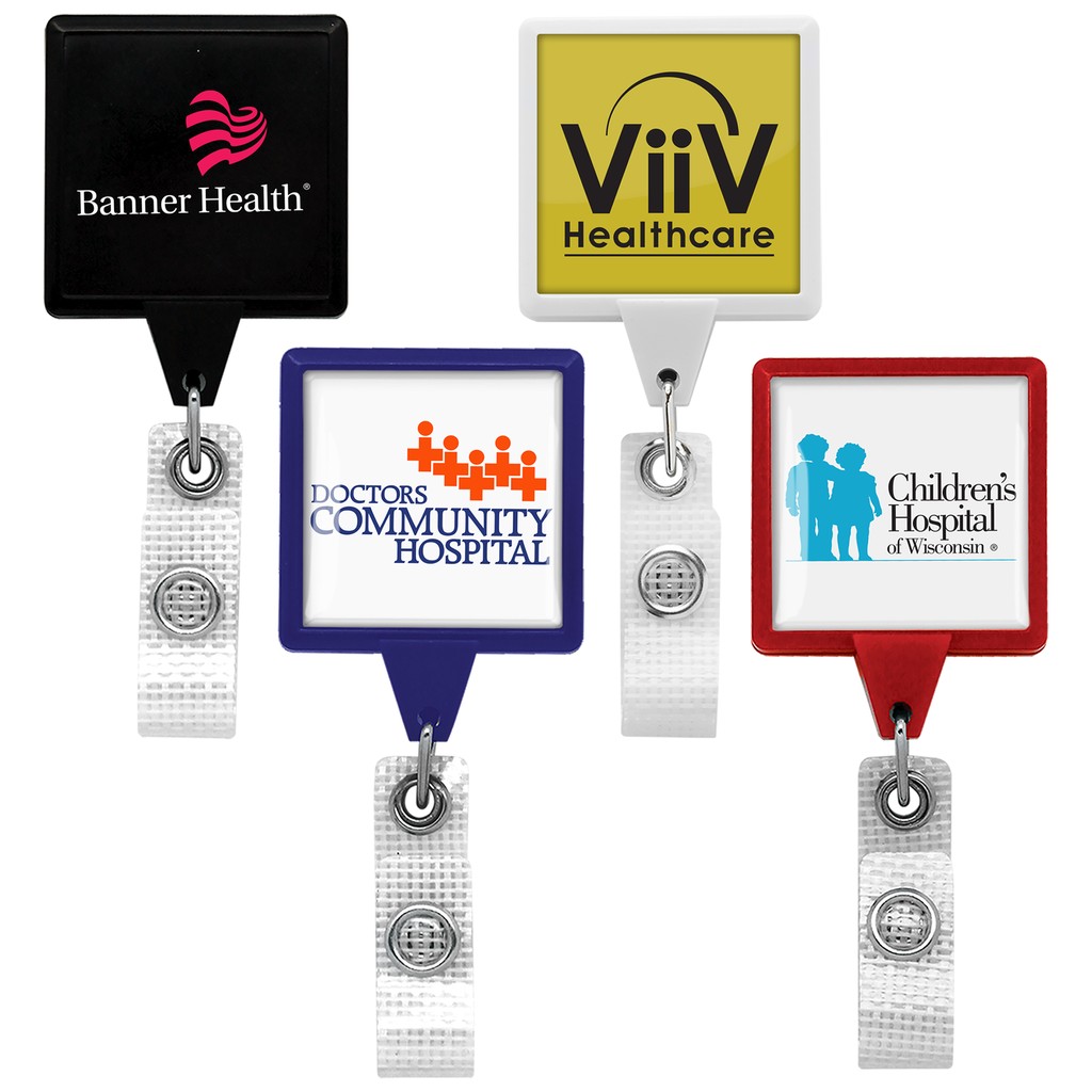 Picture of Jumbo Anti-Microbial Square Retractable Badge Reel