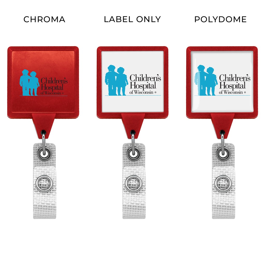 Picture of Jumbo Anti-Microbial Square Retractable Badge Reel