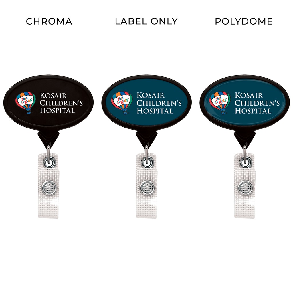 Picture of Jumbo Anti-Microbial Oval Retractable Badge Reel