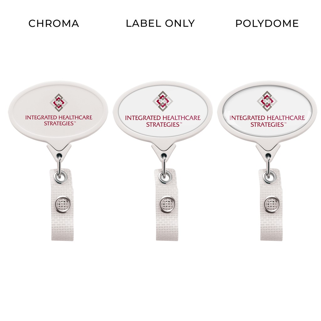 Picture of Jumbo Anti-Microbial Oval Retractable Badge Reel