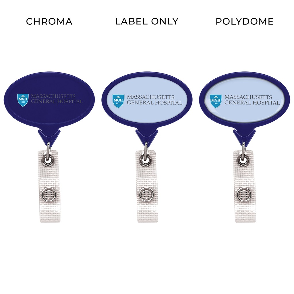 Picture of Jumbo Anti-Microbial Oval Retractable Badge Reel