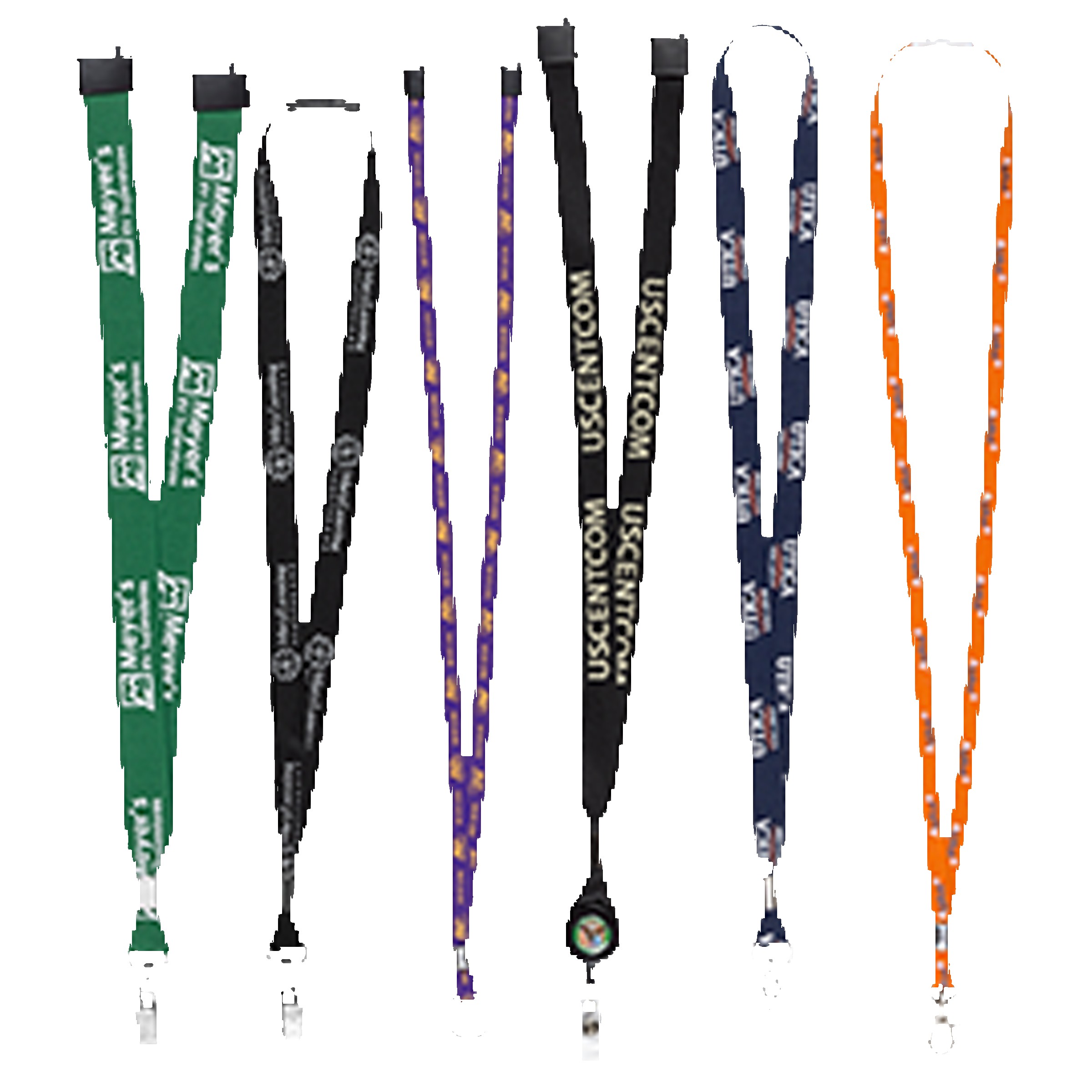 Picture of 3/8" to 1" MicroWeave Silk Screen Lanyards
