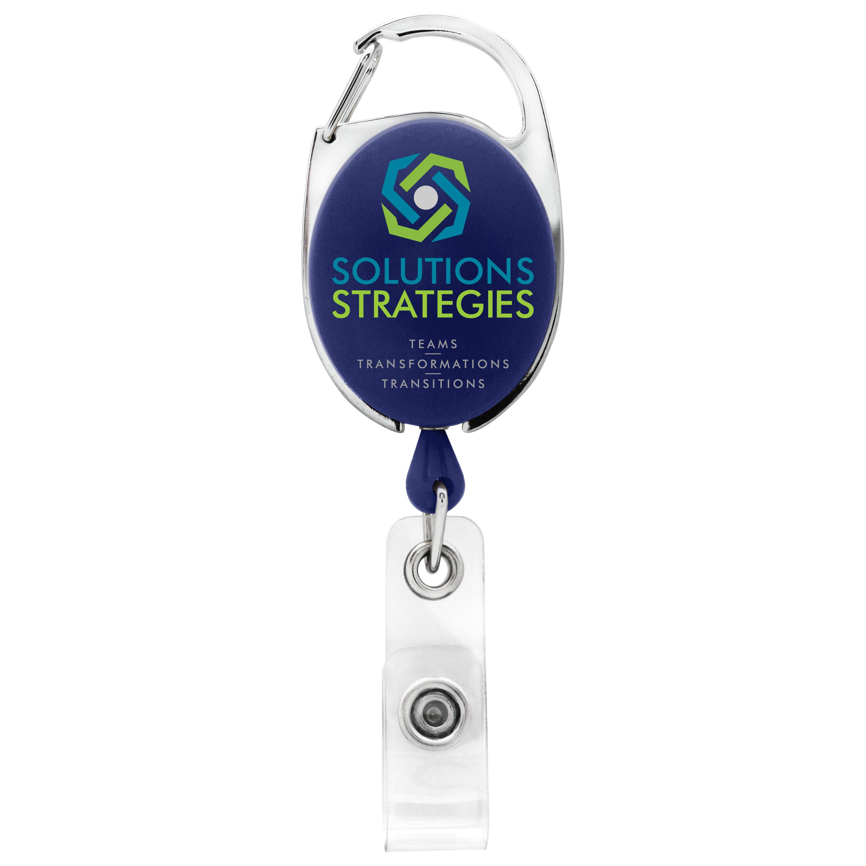 Picture of Bubble Carabiner Retractable Badge Reel w/belt clip