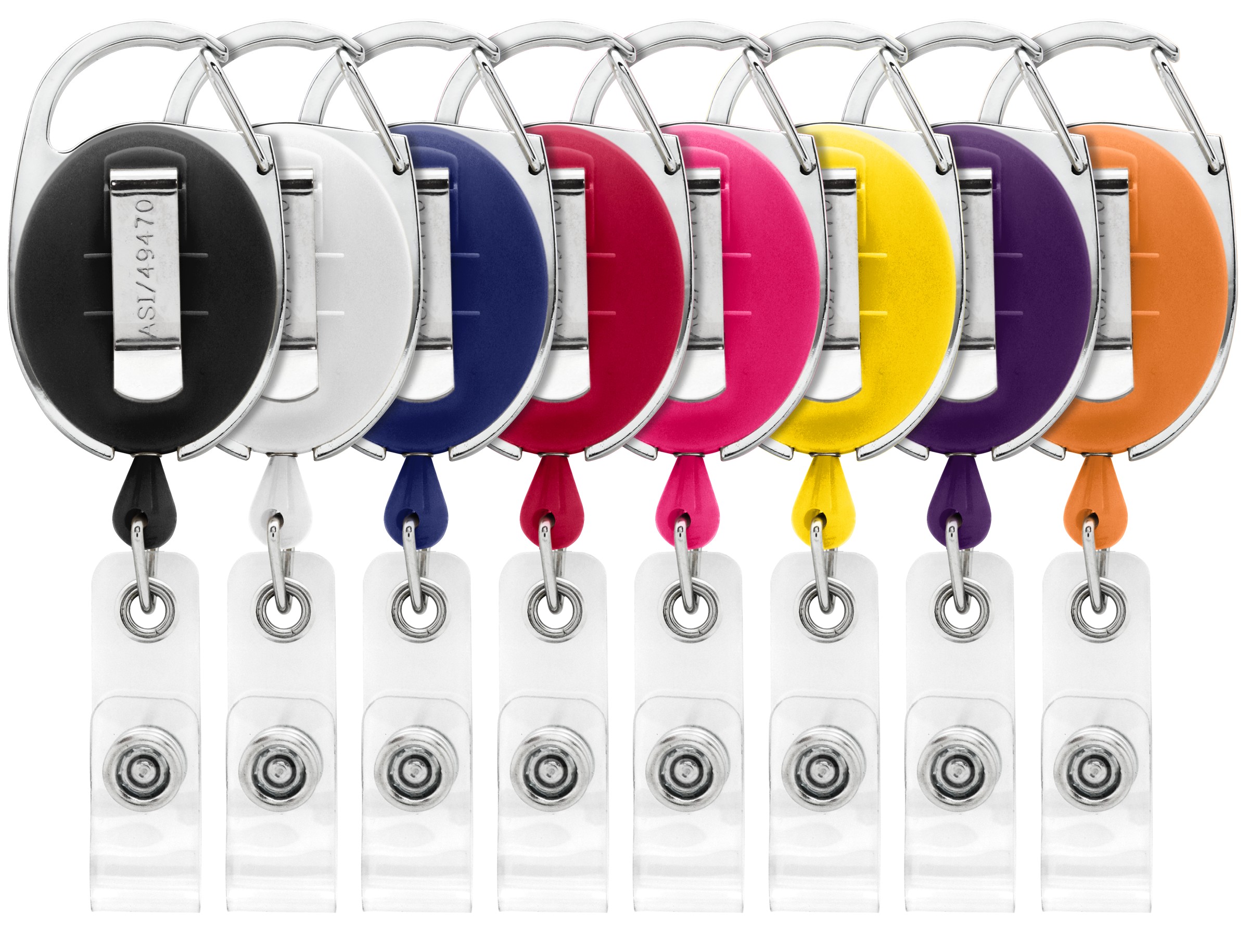 Picture of Bubble Carabiner Retractable Badge Reel w/belt clip