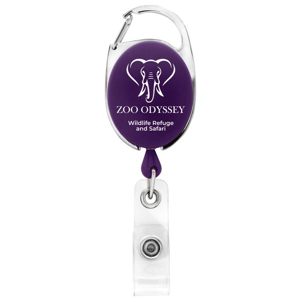 Picture of Bubble Carabiner Retractable Badge Reel w/belt clip