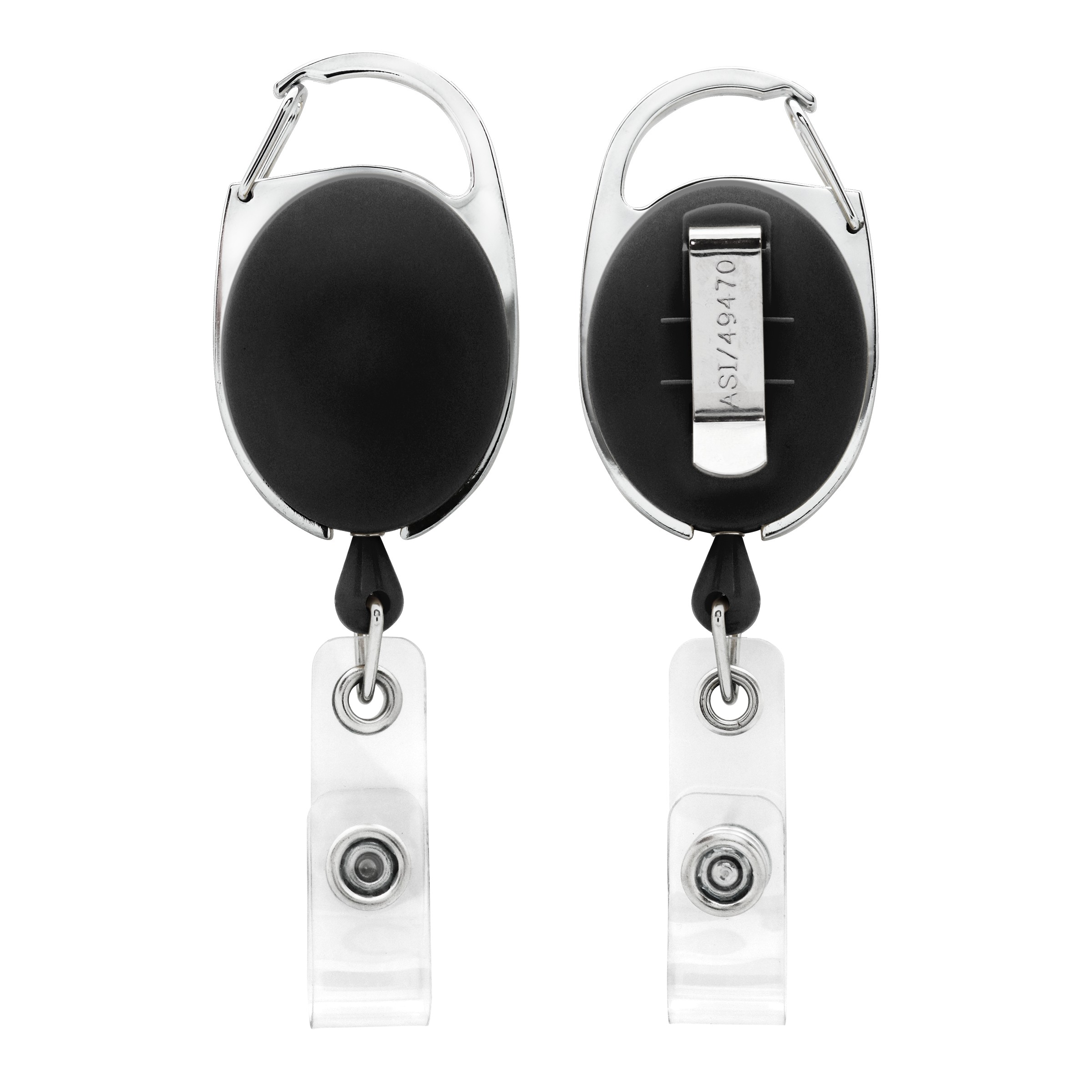 Picture of Bubble Carabiner Retractable Badge Reel w/belt clip
