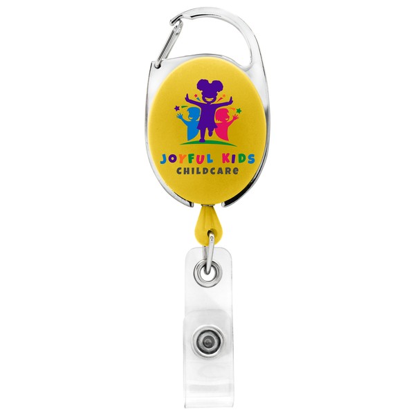 Picture of Bubble Carabiner Retractable Badge Reel w/belt clip