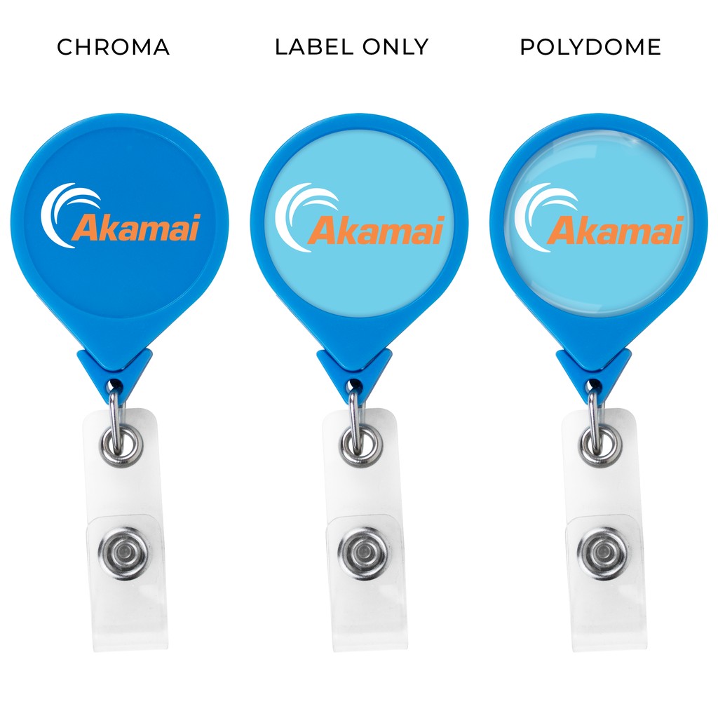 Picture of Jumbo Round Retractable Badge Reel, solid color