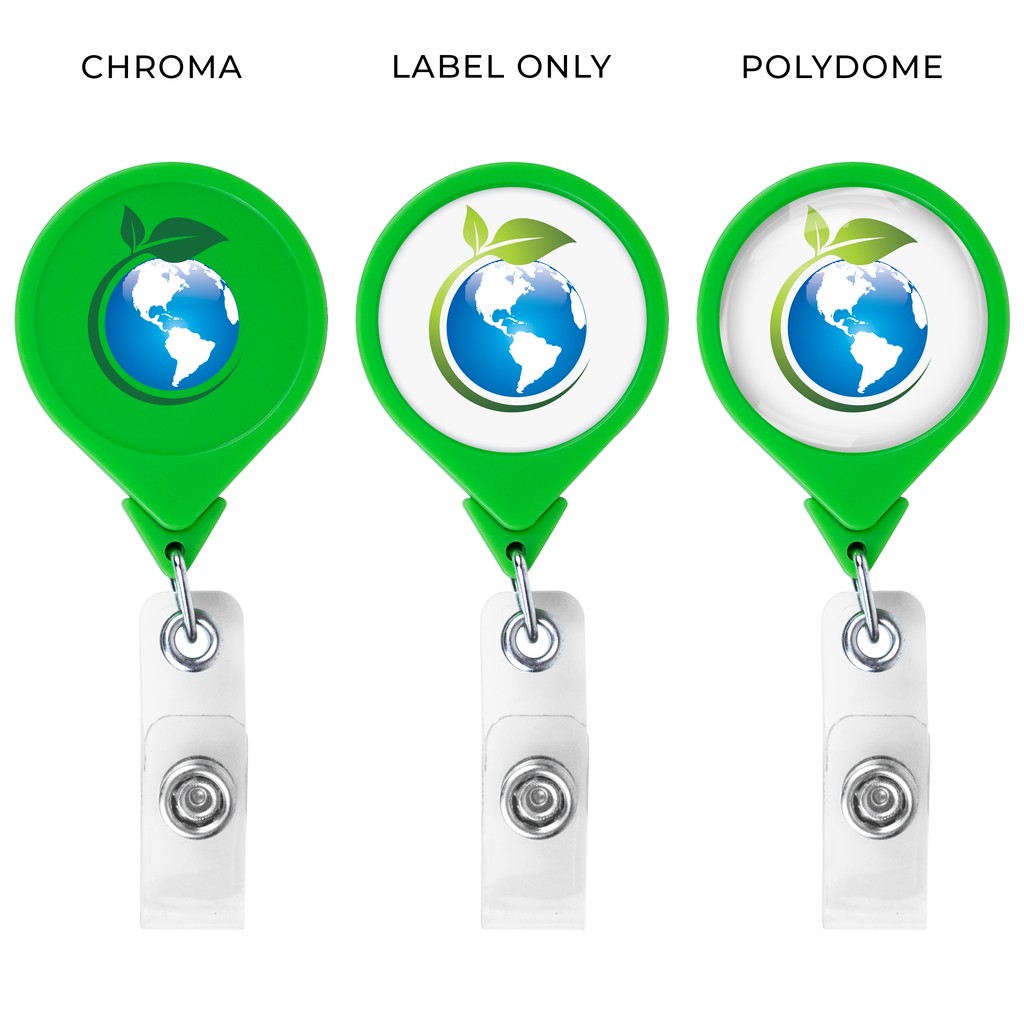 Picture of Jumbo Round Retractable Badge Reel, solid color