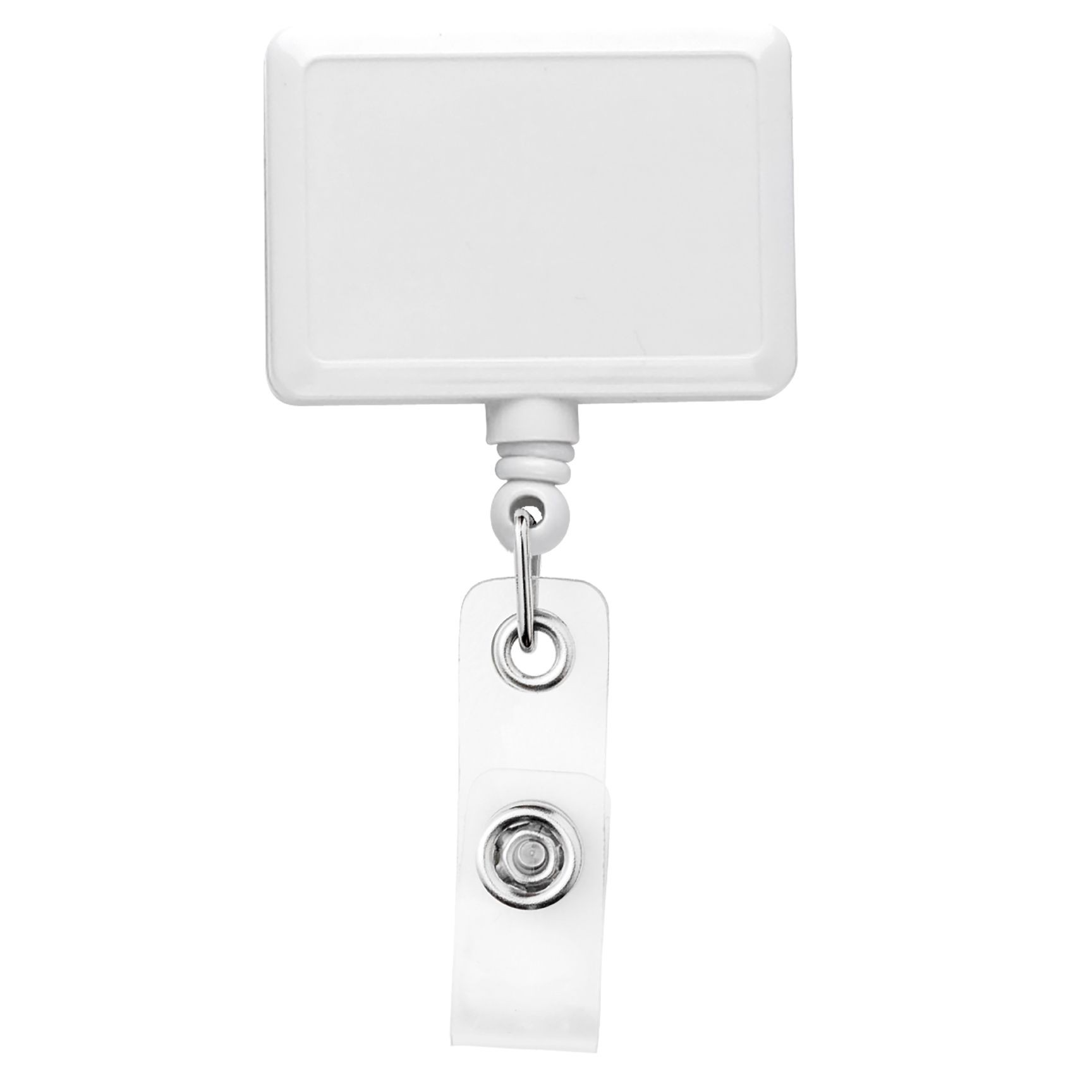 Picture of Rectangle Retractable Badge Reel, solid color