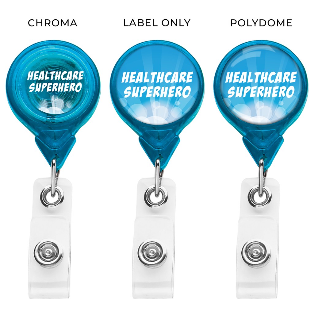 Picture of "Best" Translucent Round Retractable Badge Reel