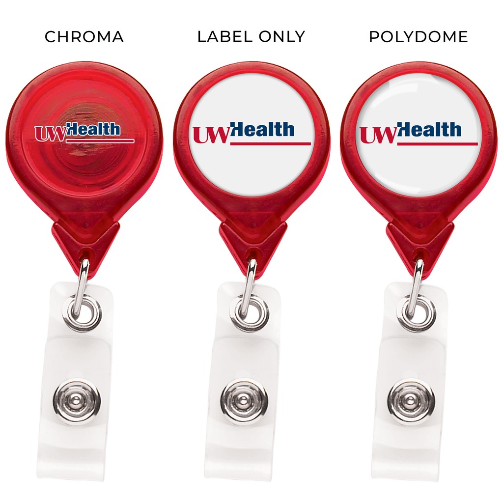 Picture of "Best" Translucent Round Retractable Badge Reel