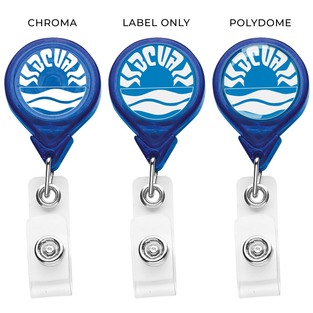 Picture of "Best" Translucent Round Retractable Badge Reel