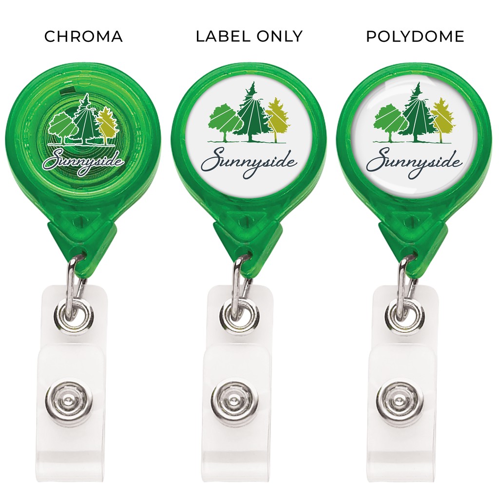Picture of "Best" Translucent Round Retractable Badge Reel