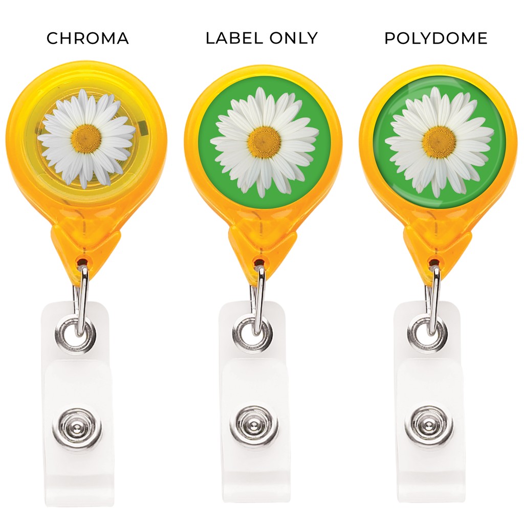 Picture of "Best" Translucent Round Retractable Badge Reel