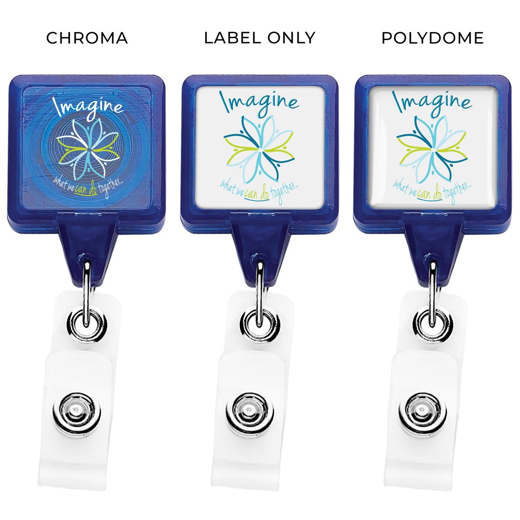 Picture of "Best" Translucent Square Retractable Badge Reel