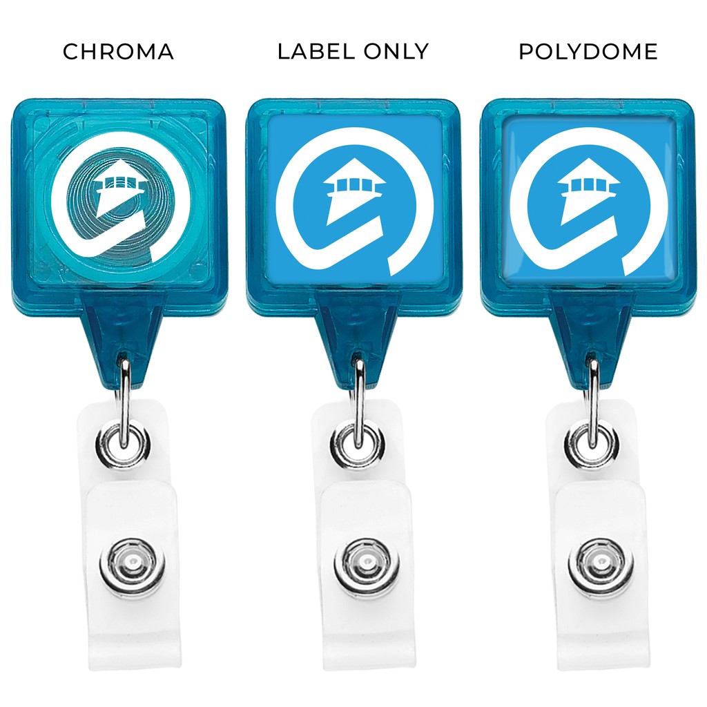 Picture of "Best" Translucent Square Retractable Badge Reel