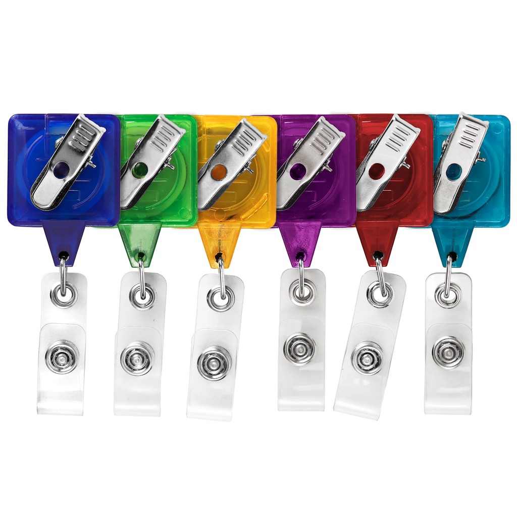 Picture of "Best" Translucent Square Retractable Badge Reel
