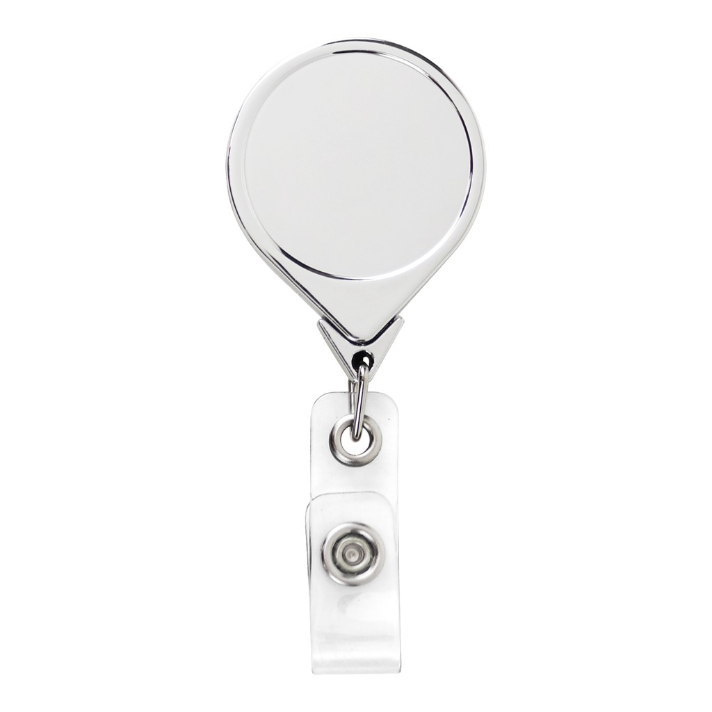 Picture of Metallic Finish Jumbo Round Retractable Badge Reel