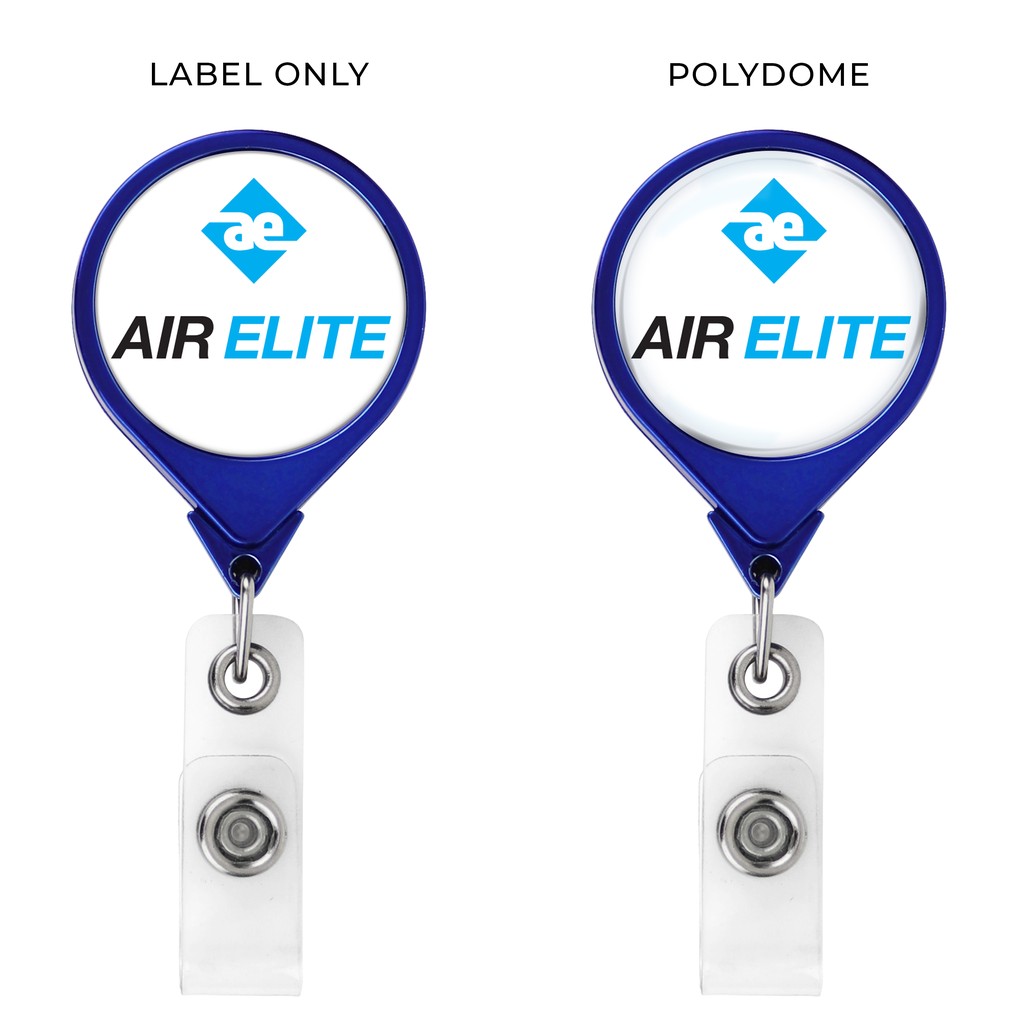 Picture of Metallic Finish Jumbo Round Retractable Badge Reel