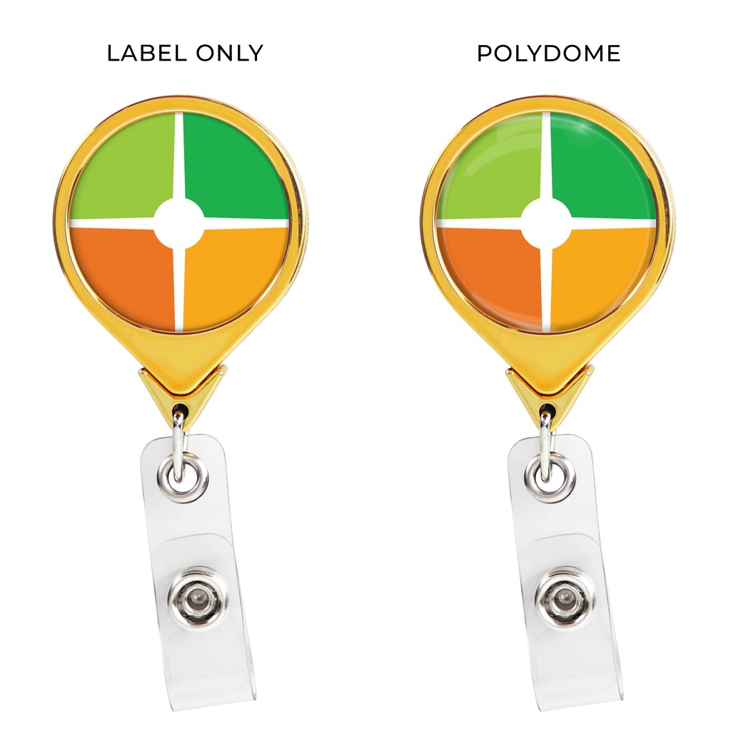 Picture of Metallic Finish Jumbo Round Retractable Badge Reel