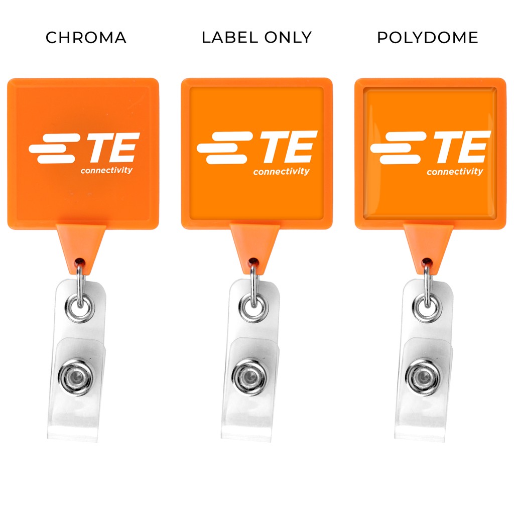 Picture of Jumbo Square Retractable Badge Reel, solid color
