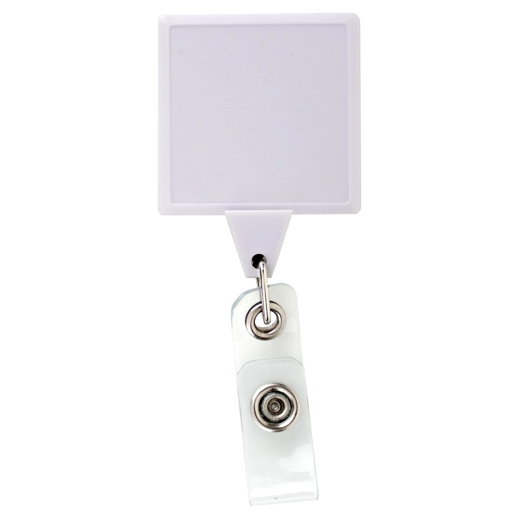 Picture of Jumbo Square Retractable Badge Reel, solid color