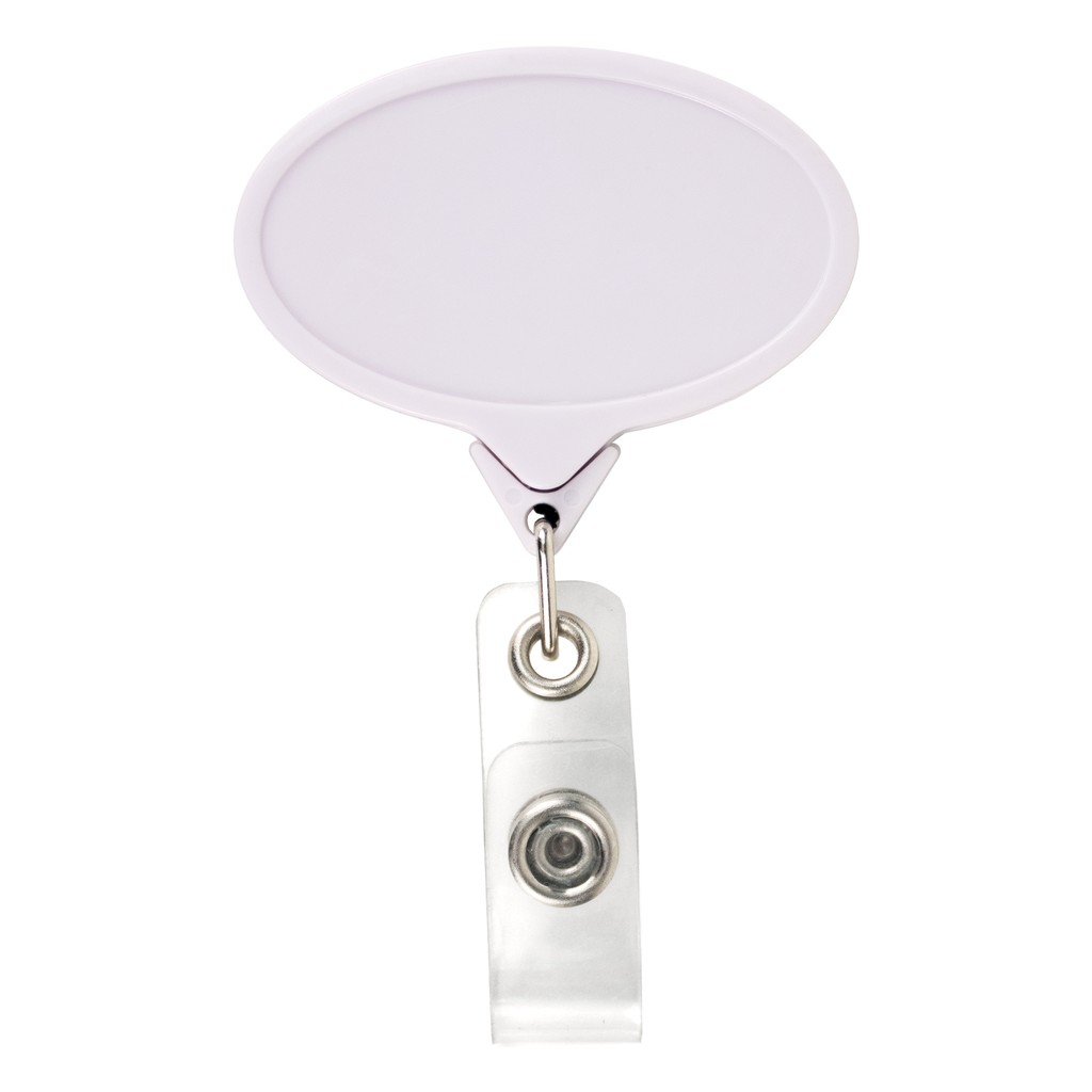 Picture of Jumbo Oval Retractable Badge Reel, solid color
