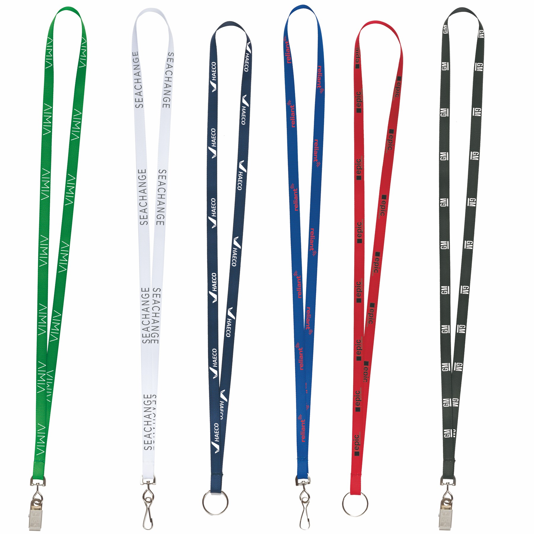 Picture of 3/8" or 5/8" EconoWeave Silk Screen Lanyards