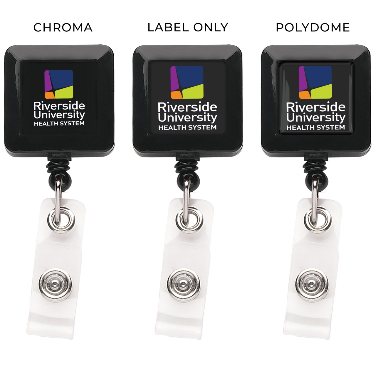 Picture of "Good" Square Retractable Badge Reel