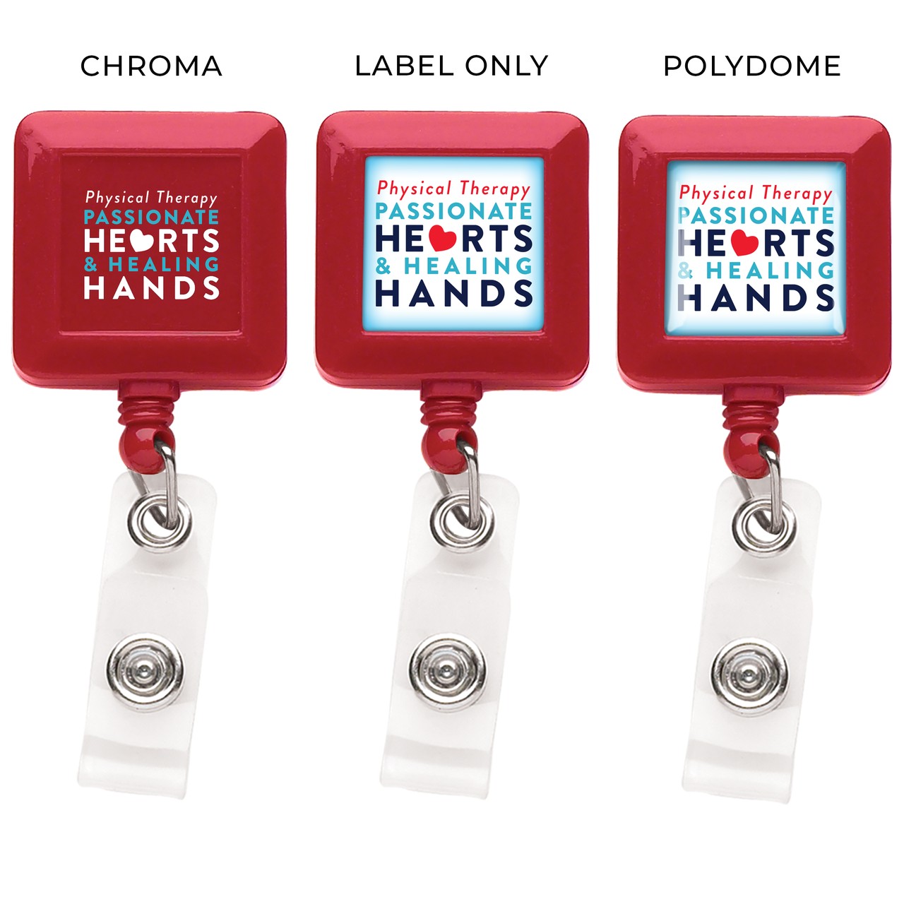 Picture of "Good" Square Retractable Badge Reel