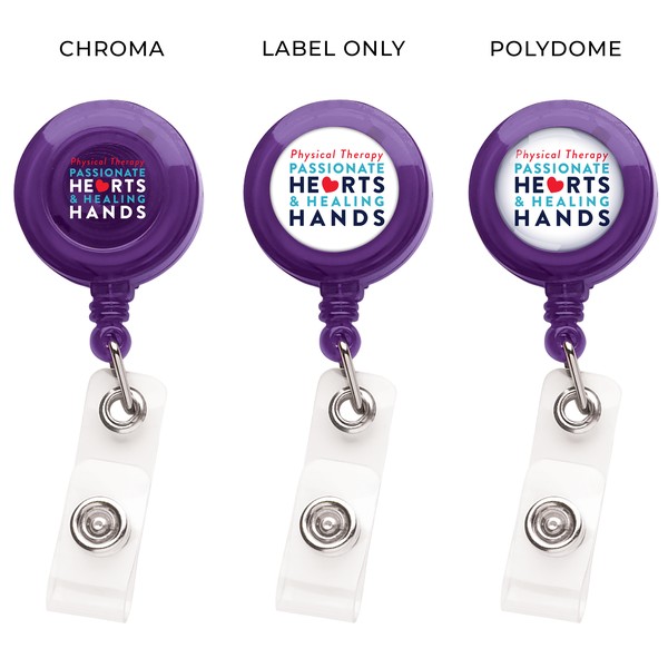 Picture of "Better" Translucent Round Retractable Badge Reel