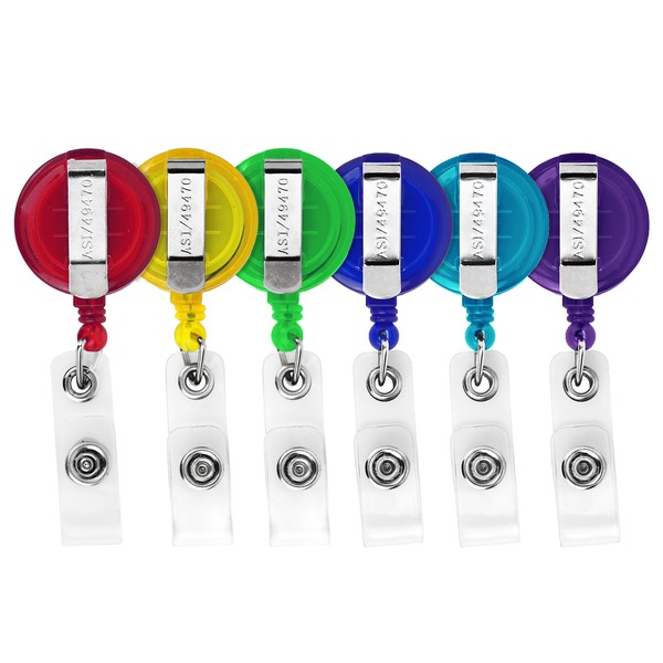 Picture of "Better" Translucent Round Retractable Badge Reel