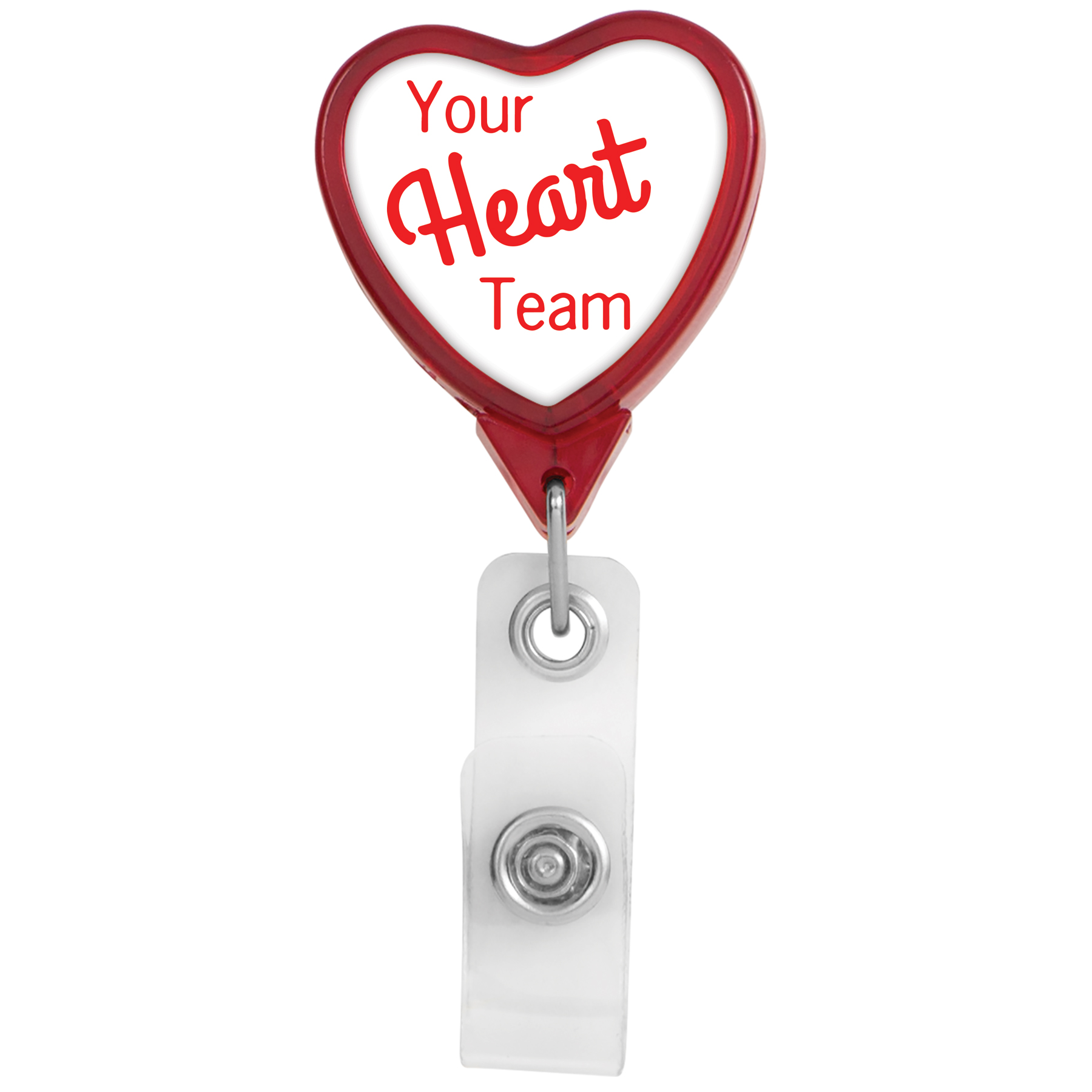 Picture of Heart Retractable Badge Reel