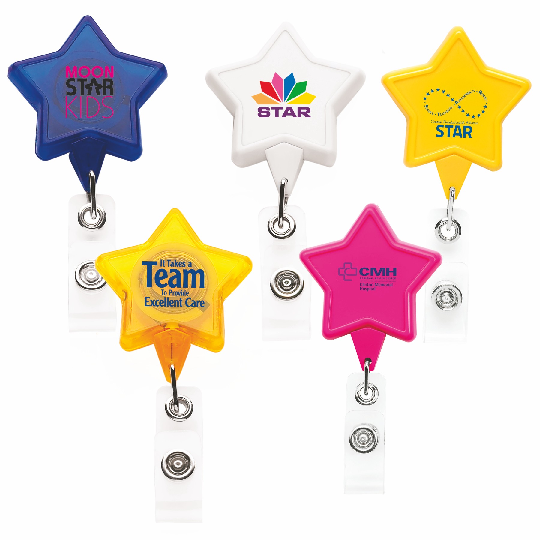 Picture of Star Retractable Badge Reel