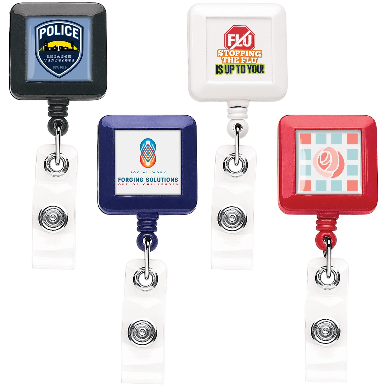 Picture of "Better" Square Retractable Badge Reel