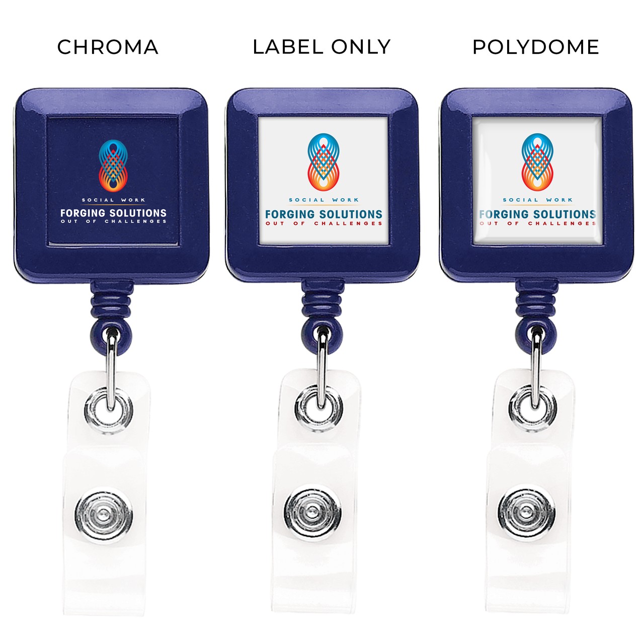 Picture of "Better" Square Retractable Badge Reel