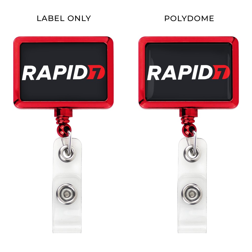 Picture of Metallic Finish Rectangle Retractable Badge Reel