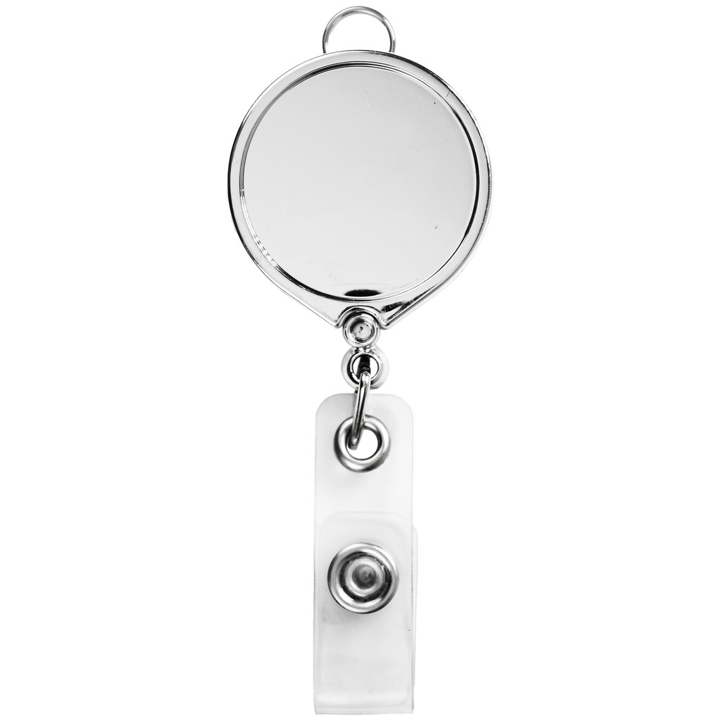 Picture of Metallic Finish Round Large Face Retractable Badge Reel