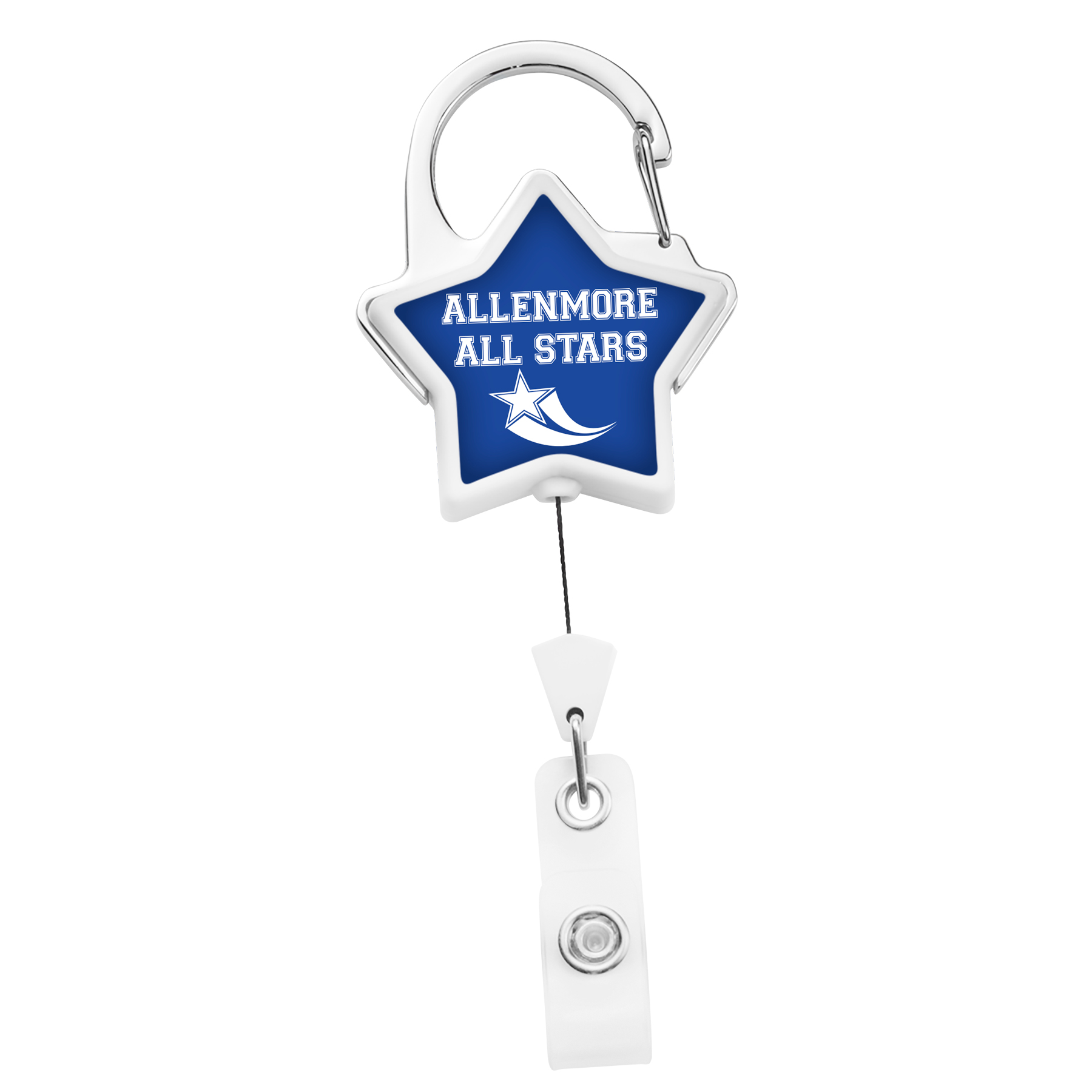 Picture of JUMBO Star Carabiner Retractable Badge Reel