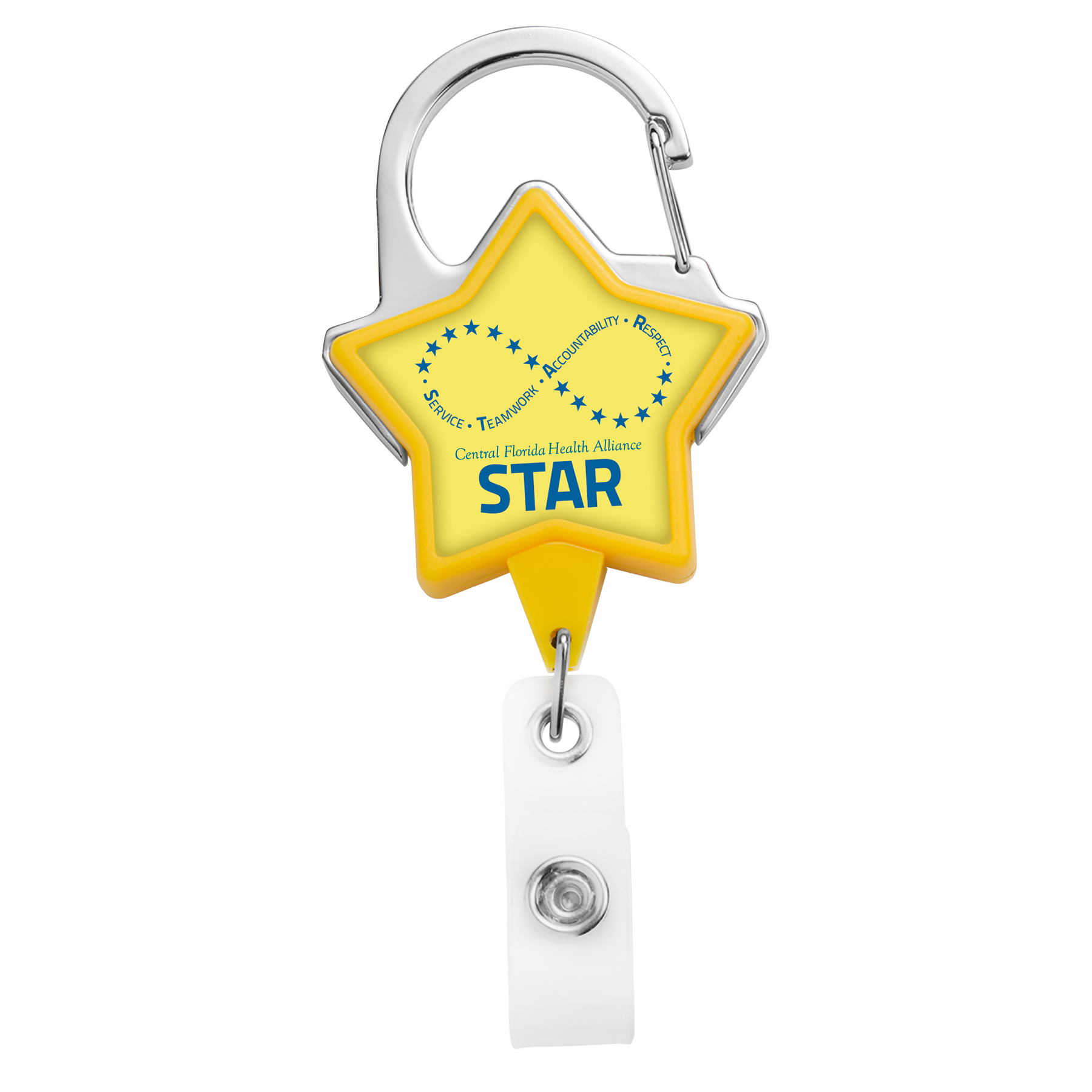 Picture of JUMBO Star Carabiner Retractable Badge Reel