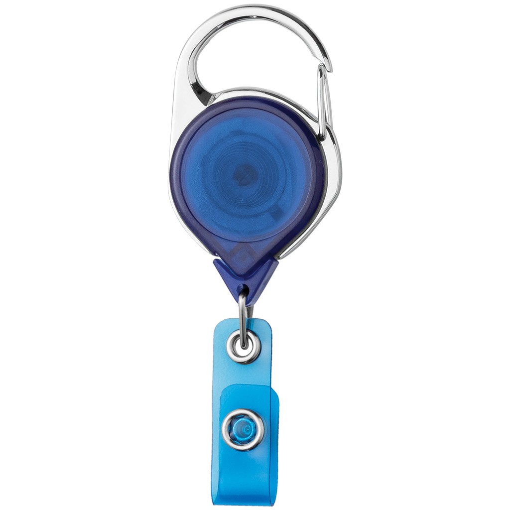 Picture of Carabiner Retractable Badge Reel w/belt clip - Translucent