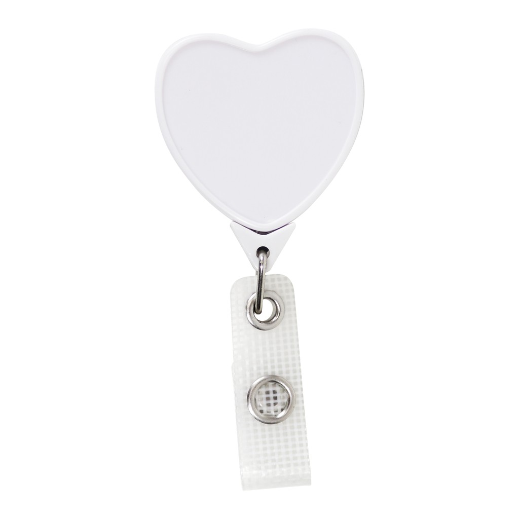 Picture of Jumbo Anti-Microbial Heart Retractable Badge Reel