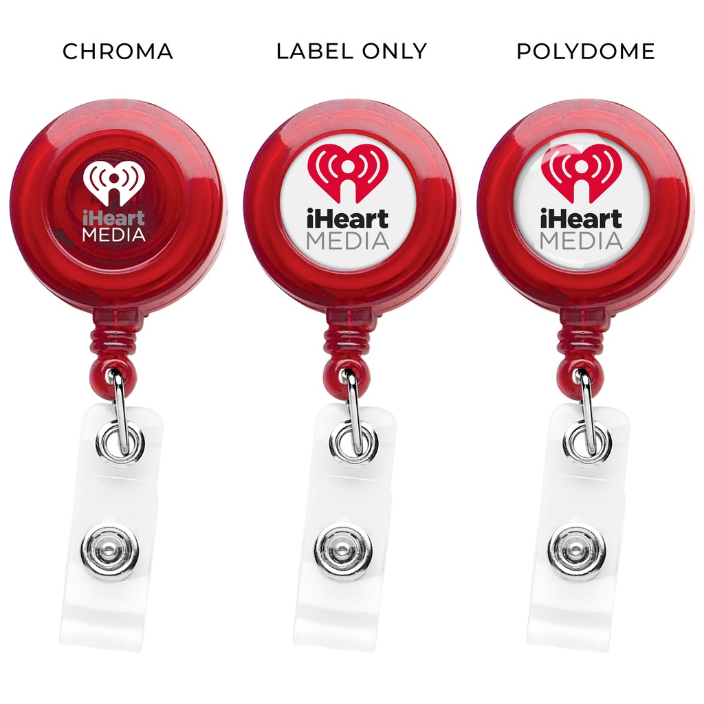 Picture of "Good" Translucent Round Retractable Badge Reel