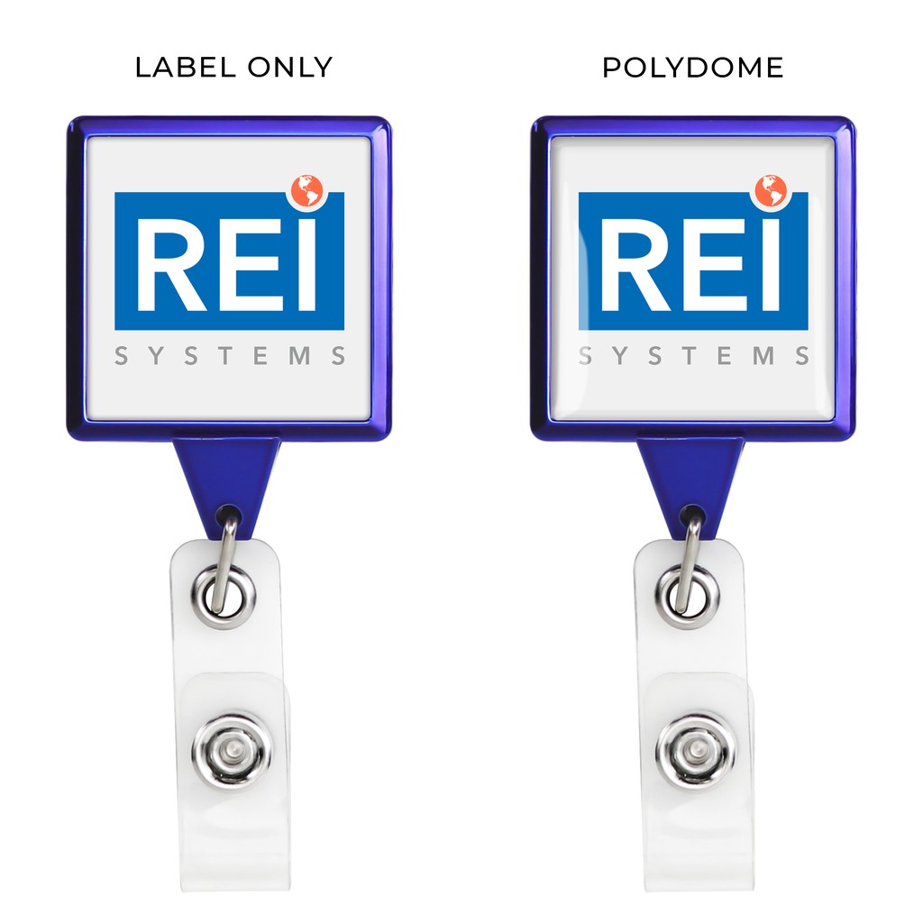 Picture of Metallic Finish JUMBO Square Retractable Badge Reel