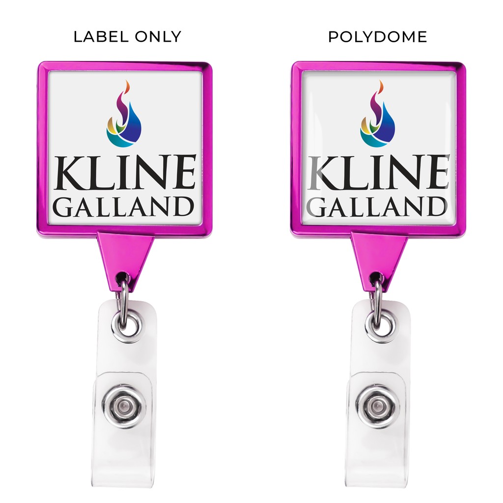 Picture of Metallic Finish JUMBO Square Retractable Badge Reel